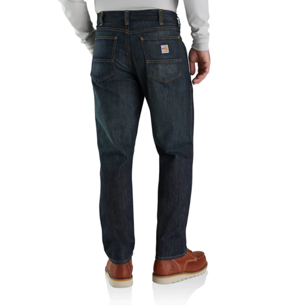 Carhartt FR Force Rugged Flex Relaxed Fit 5 Pocket Jean in Midnight Sand